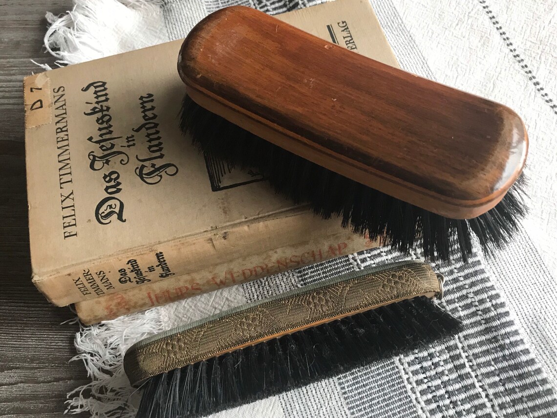 Vintage Wooden Clothes Brush Set of 2 Fabric Clothes Brush - Etsy