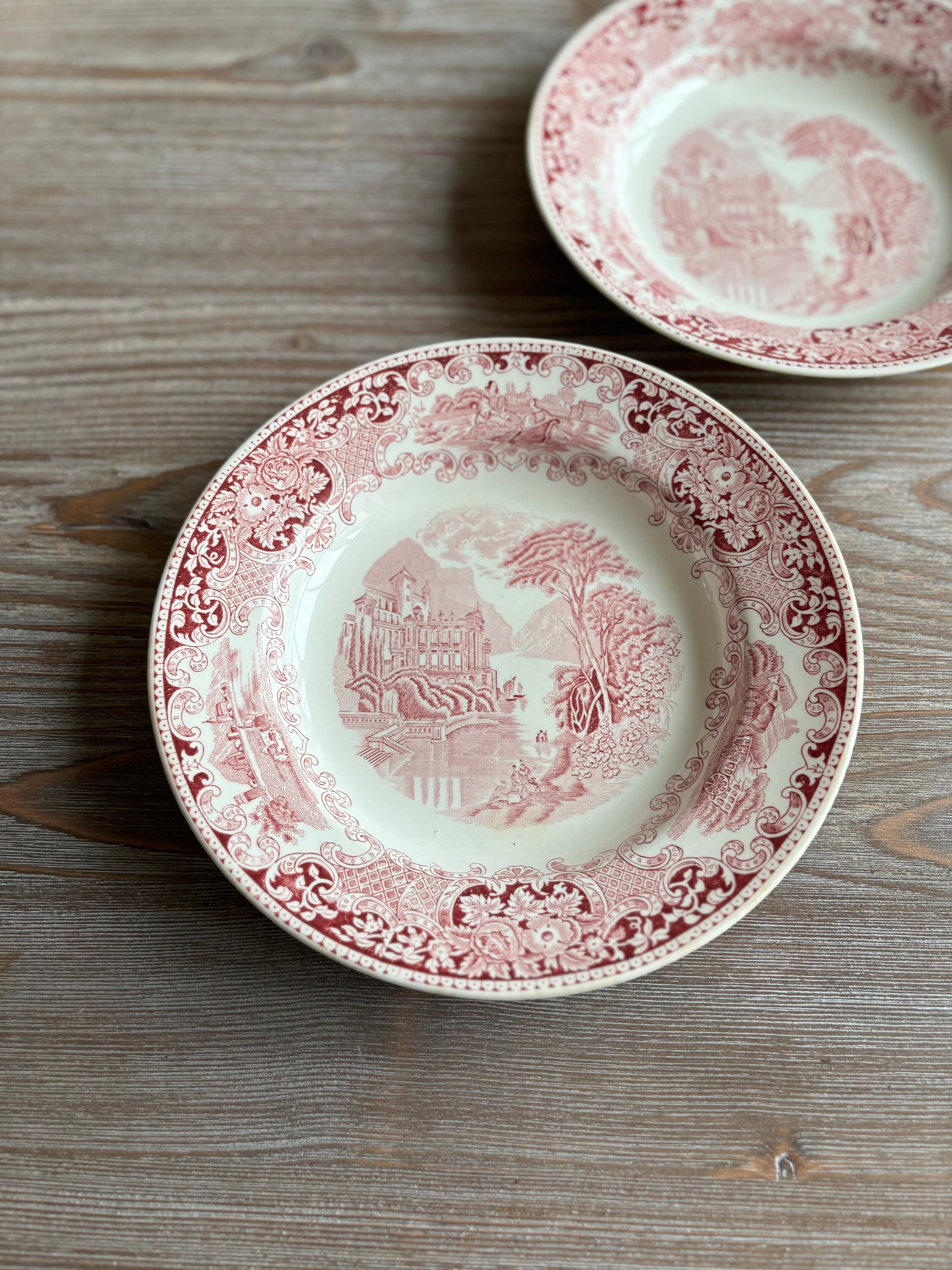 フランス プレート 深皿 アンティーク マーストリヒト 白 ホワイト