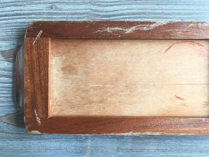 Vintage wooden ceramic cutting board Delft blue tiles Etsy