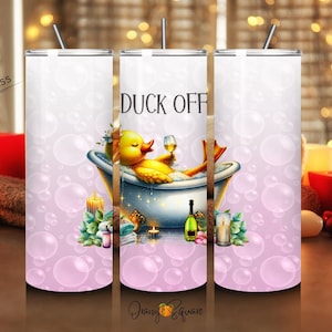 Funny Yellow Rubber Duck Tumbler Wrap 20 oz Skinny Tumbler Sublimation Design Digital Download PNG Instant DIGITAL ONLY, Funny Tumbler Wrap