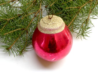 rare antique 1930 1940s red bulb with flower christmas ornaments glass pink tree decorations collectible xmas decoration soviet vintage - 1940s Christmas Decorations rare antique 1930 1940s red bulb with flower christmas ornaments glass pink tree decorations collectible xmas decoration soviet vintage - 1940s Christmas Decorations
