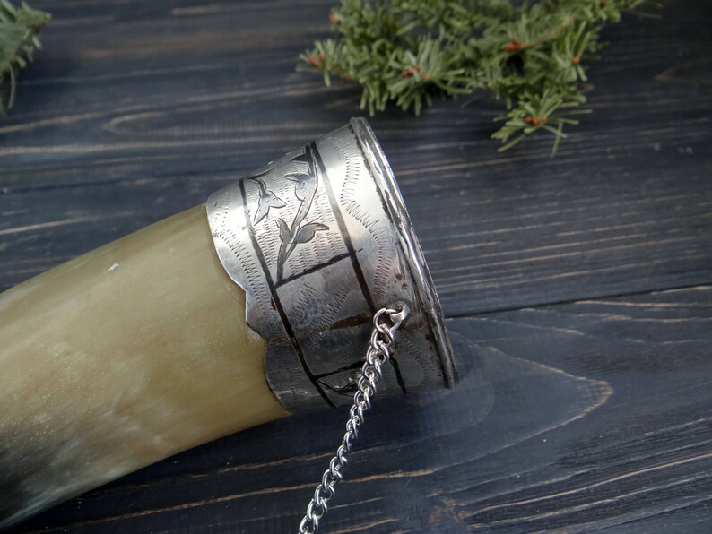 Sterling Silver Viking Drinking Horn Mug Birthday Gift/for/men Etsy