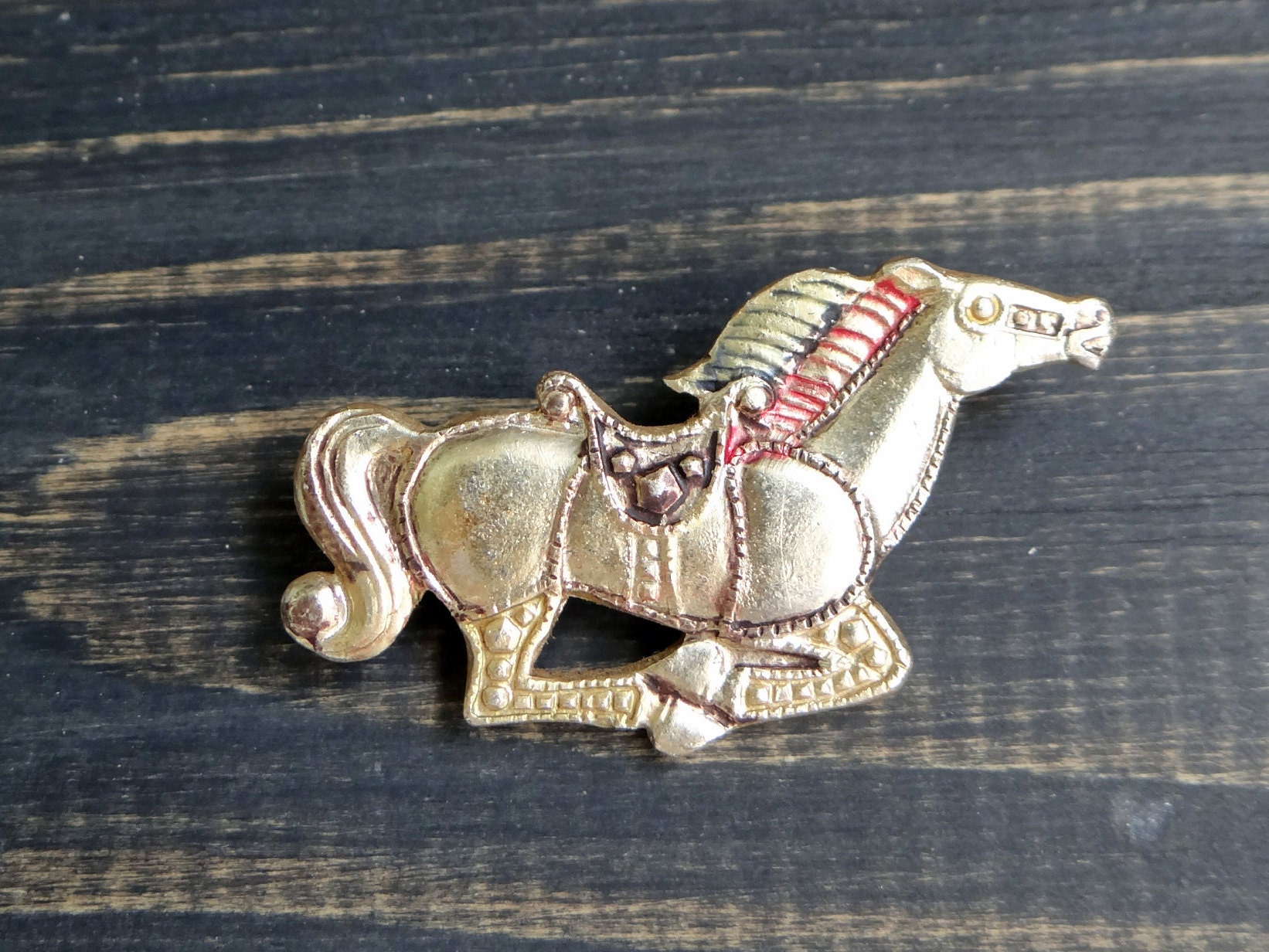 Horse pin Horse badge Metal pin button Christmas gift for | Etsy