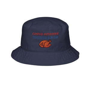 Parody Costco Chicken Embroidered Bucket Hat | Roasted Chicken Logo image 3