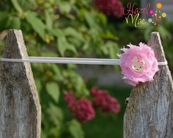 Easter Bunny Mini Shabby Headband