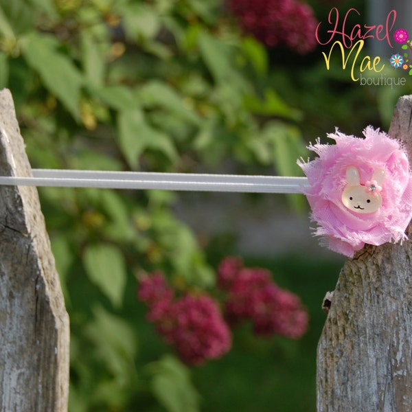 Easter Bunny Mini Shabby Headband