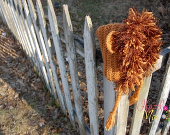 Lion Crochet Hat