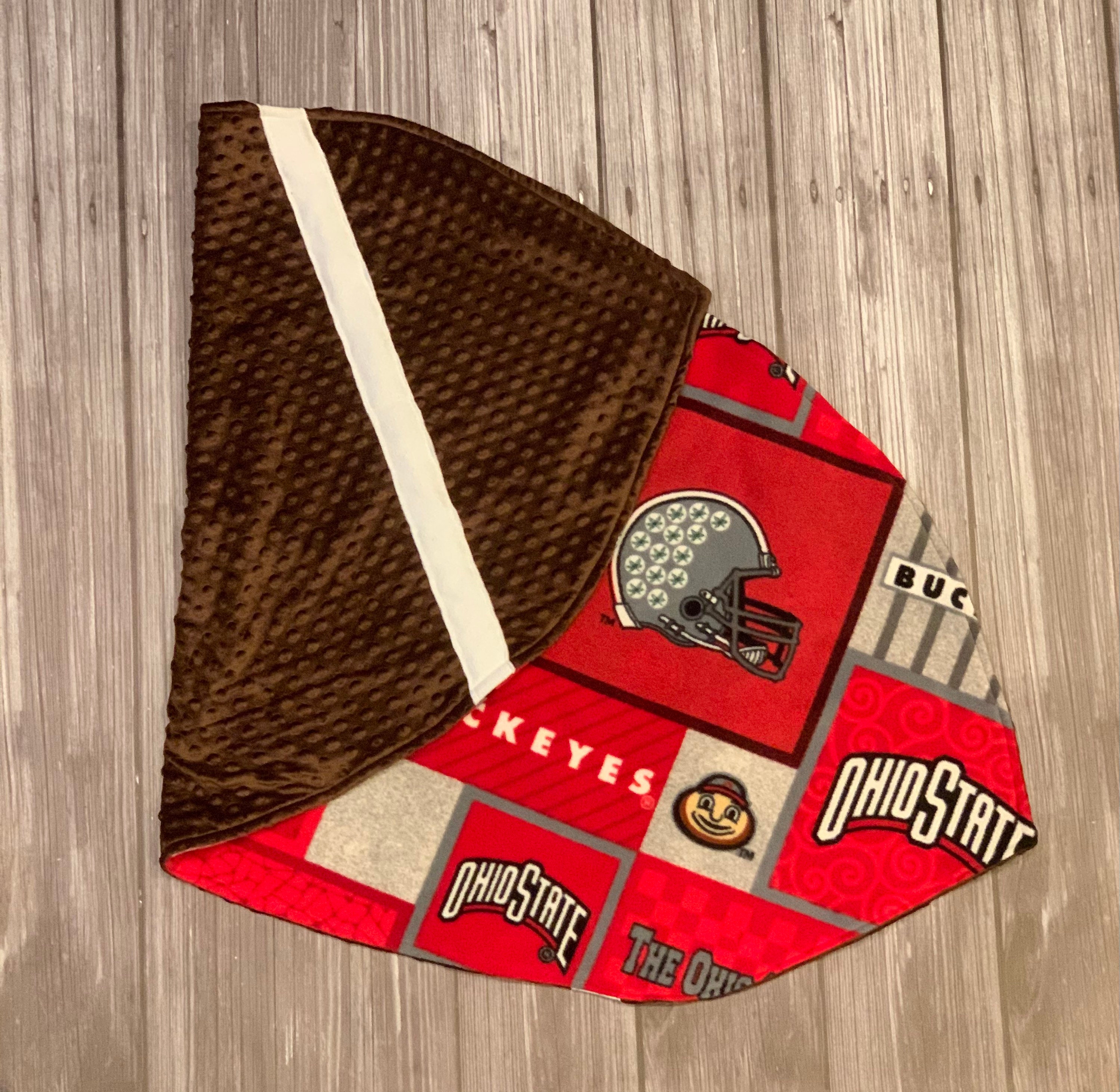 Ohio State Baby Football Blanket Etsy New Zealand