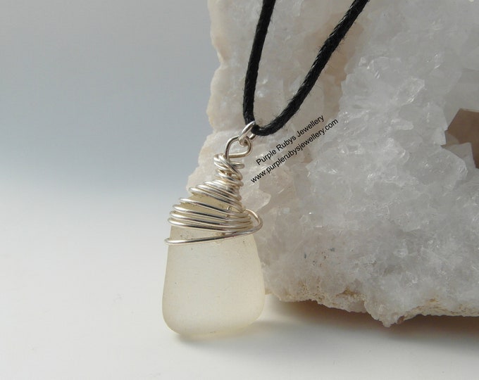 White Cornish Mermaids Tear Choker Necklace
