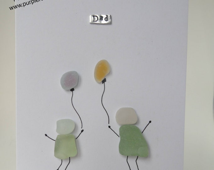 Celebration People & Balloons Dad Birthday / Fathers Day Card