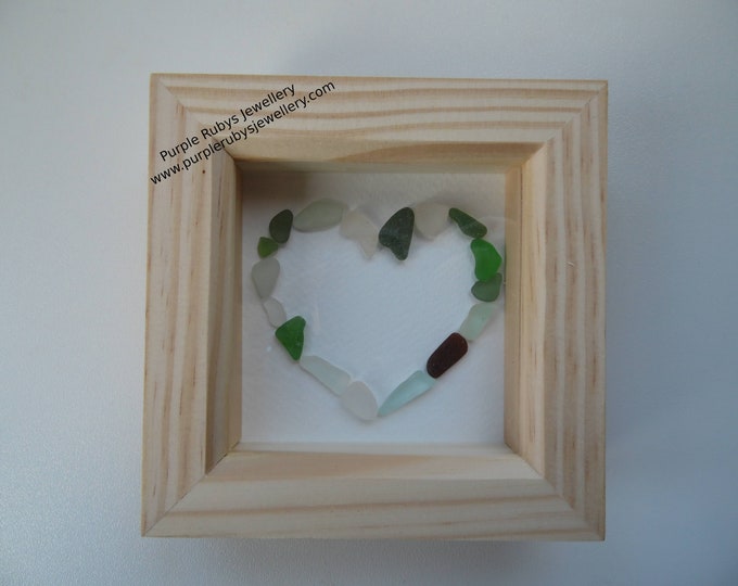 Heart of Cornwall Sea Glass Picture