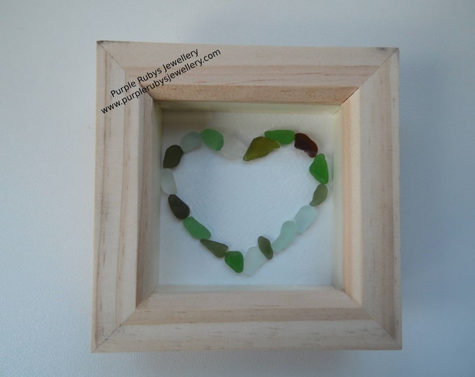 Heart of Cornwall Sea Glass Picture