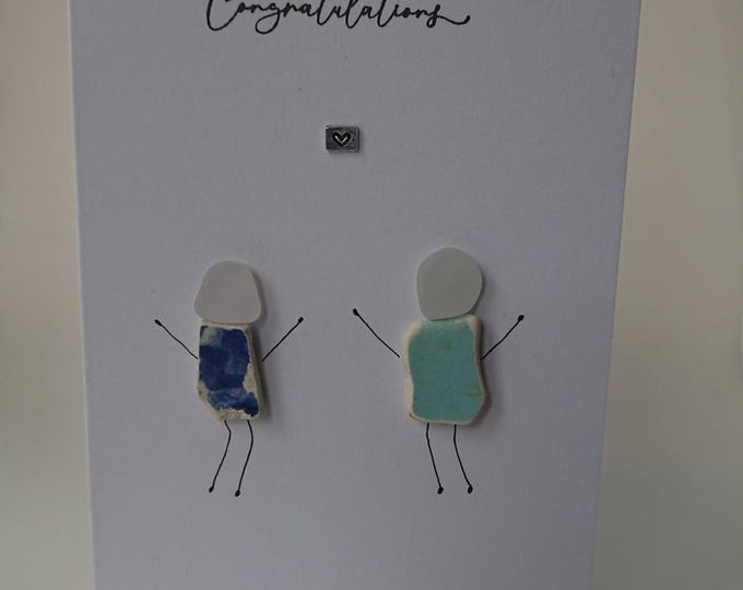 Congratulations Sea Pottery People Greeting Card