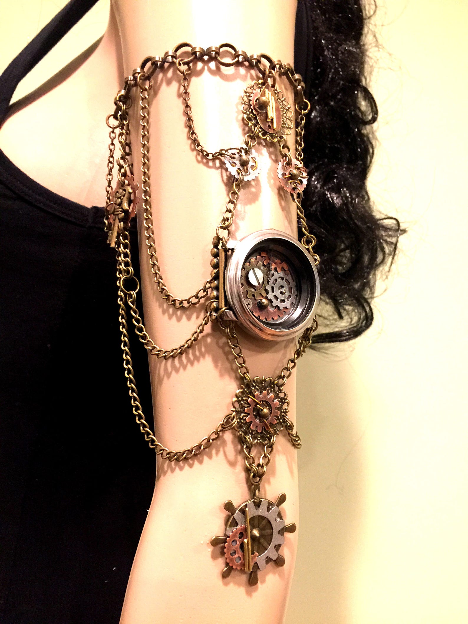 Steampunk Armband. Steampunk Jewelry. Armlet. Arm Chain. Upper | Etsy