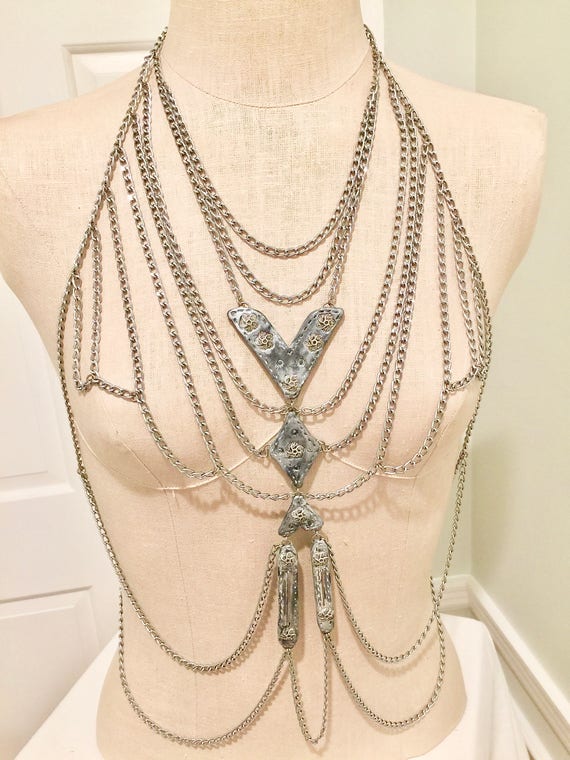 2020 New Sexy Body Chain Bra Necklace Waist Chains Gold Fashion