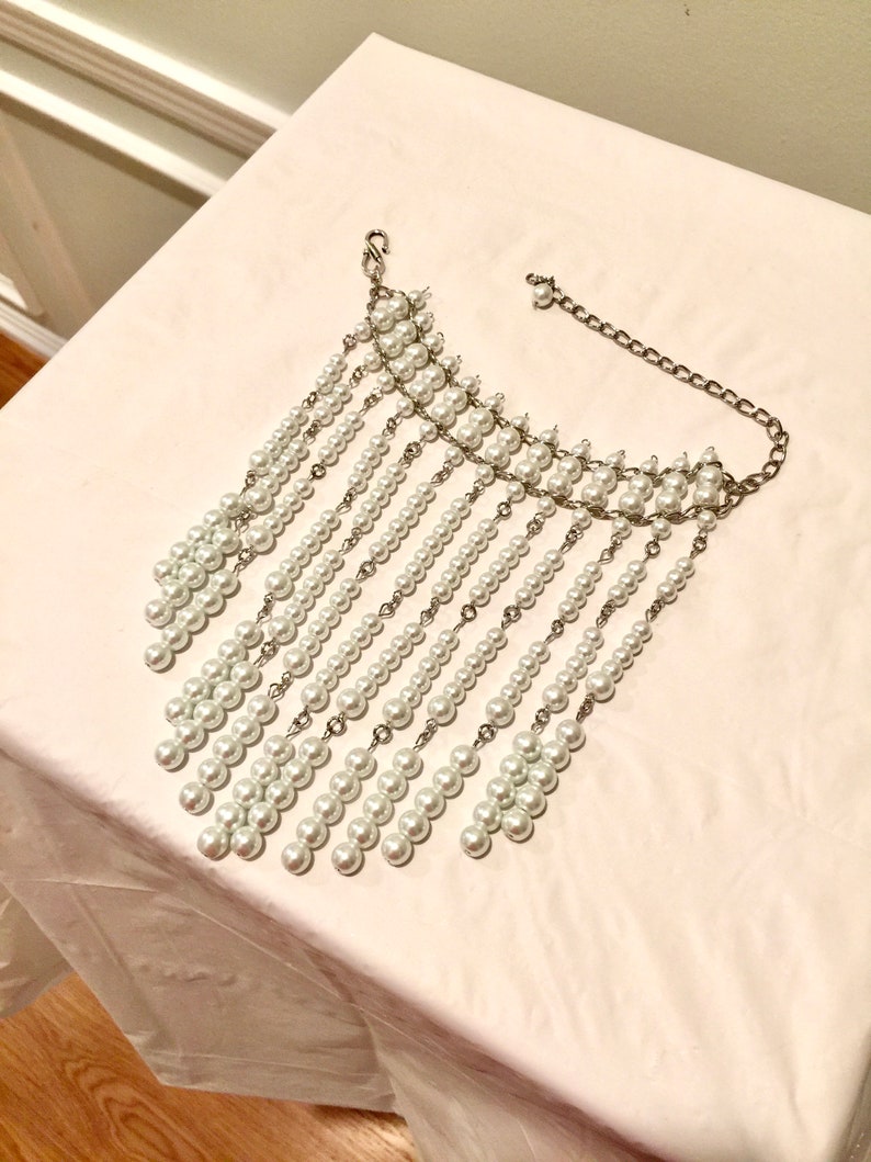 Bracelet bras perles chaînes argent armband