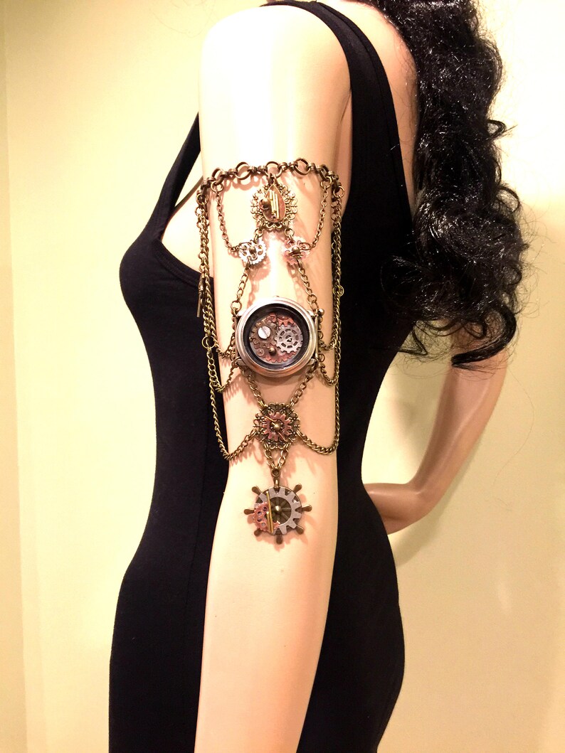 Steampunk Armband. Steampunk Jewelry. Armlet. Arm Chain. Upper Etsy