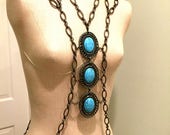 Body Chains. Shoulder Jewelry. Shoulder Chains. Necklace. Shoulder Harness. Turquoise Body Chains. Body Jewelry. Gunmetal Body Harness