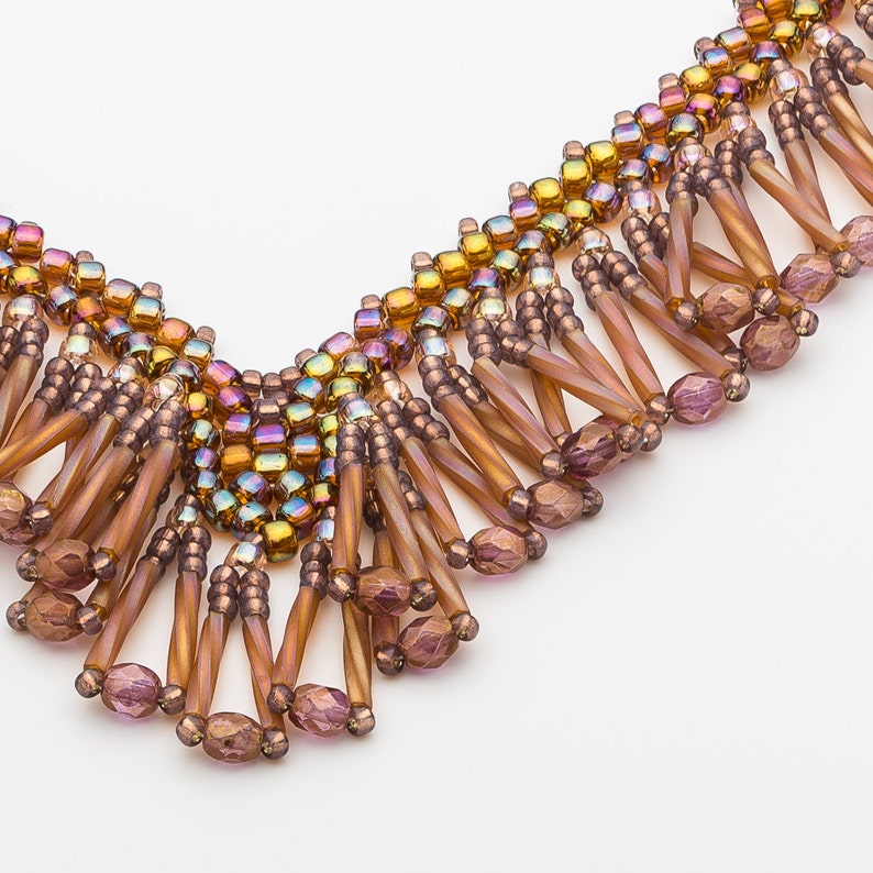 V Shaped Necklace Choker Necklace Rainbow Colors Elegant Etsy