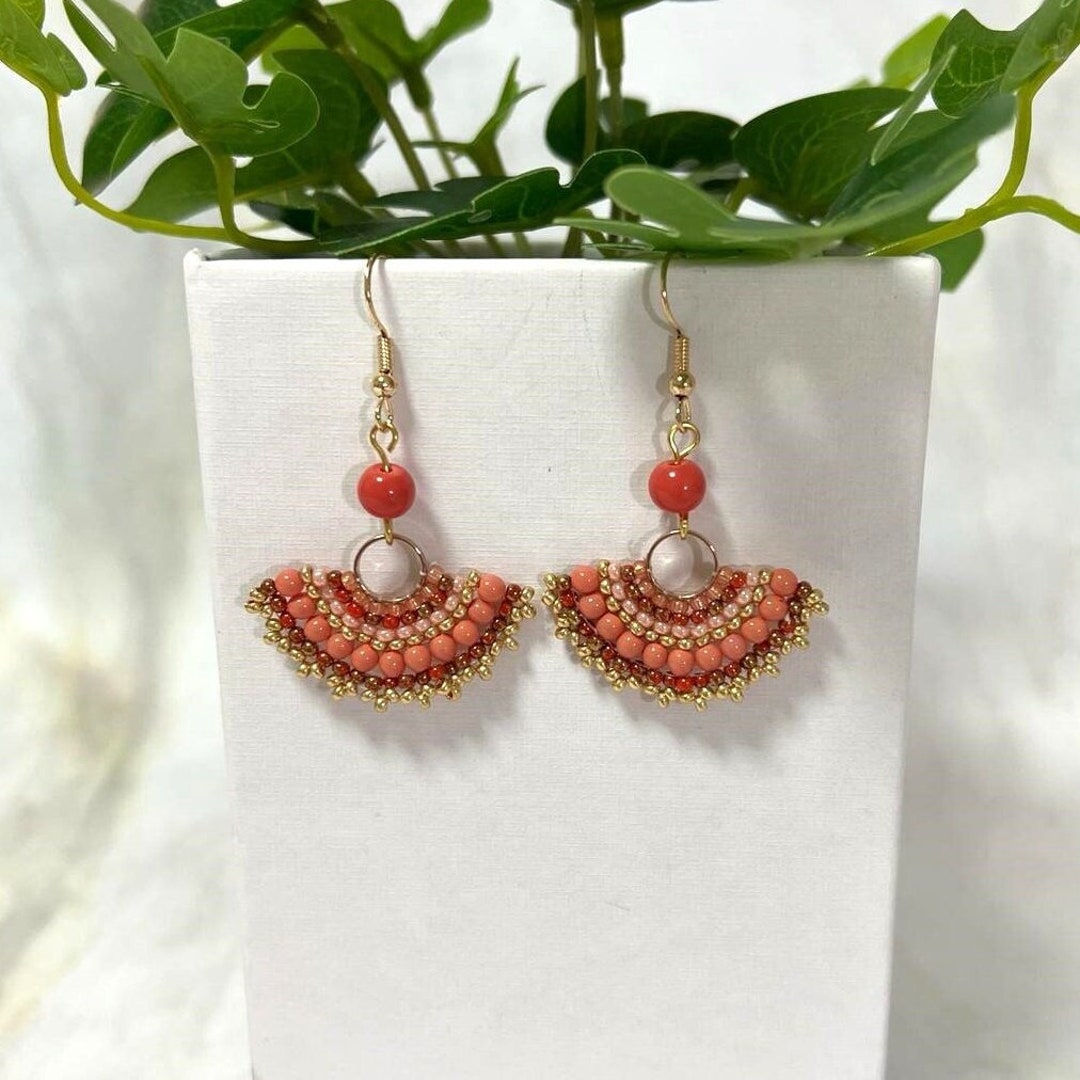 Fan Out Dangle Earrings