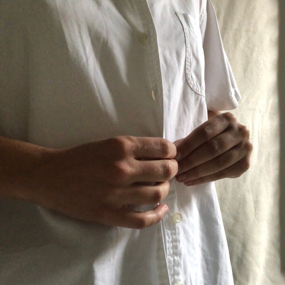 Staple Button Down: White Cotton - image 4