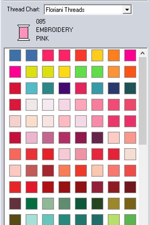 Floriani Thread Color Chart