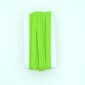 Bias Tape Bright Green Solid Handmade 1/2 inch Double Fold Sold by the Foot One of a Kind Unique Quilting Clothing Trim Cotton OOAK Costume