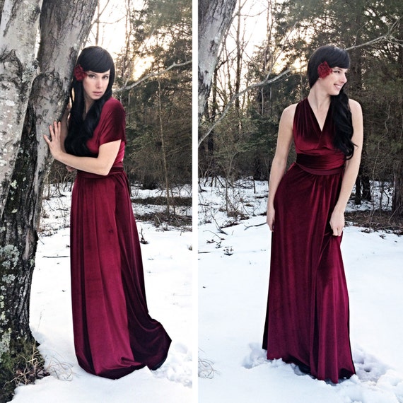 velvet infinity dress