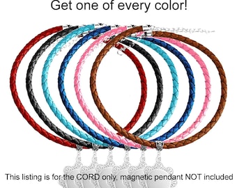 Interchangeable Leather Cords for Magnetic Golf Ball Marker Necklace - perfect golf gift idea (Pendant and ball markers sold separately)