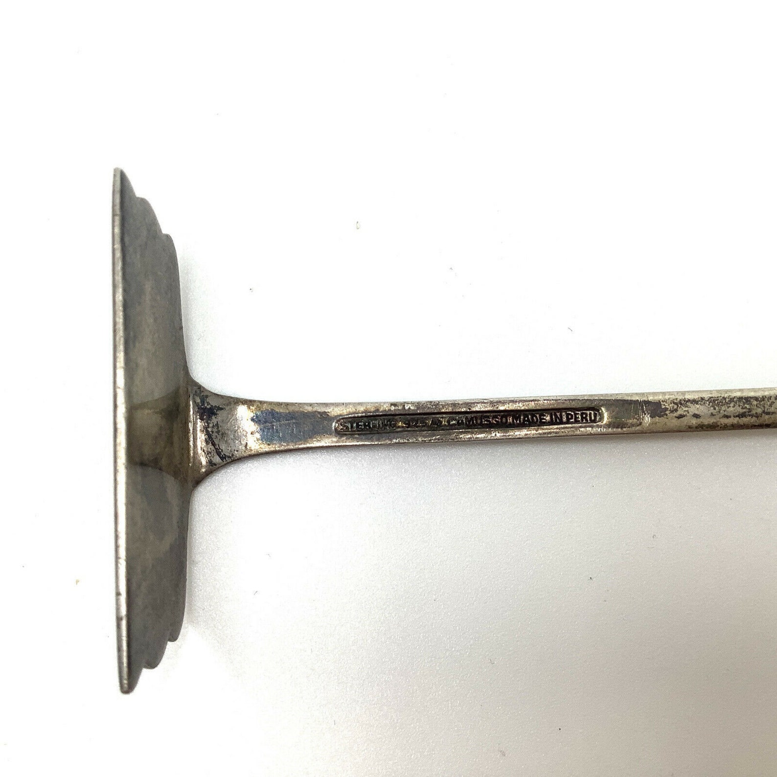 Antique Sterling Silver Baby Food Pusher Spoon Feeder Etsy