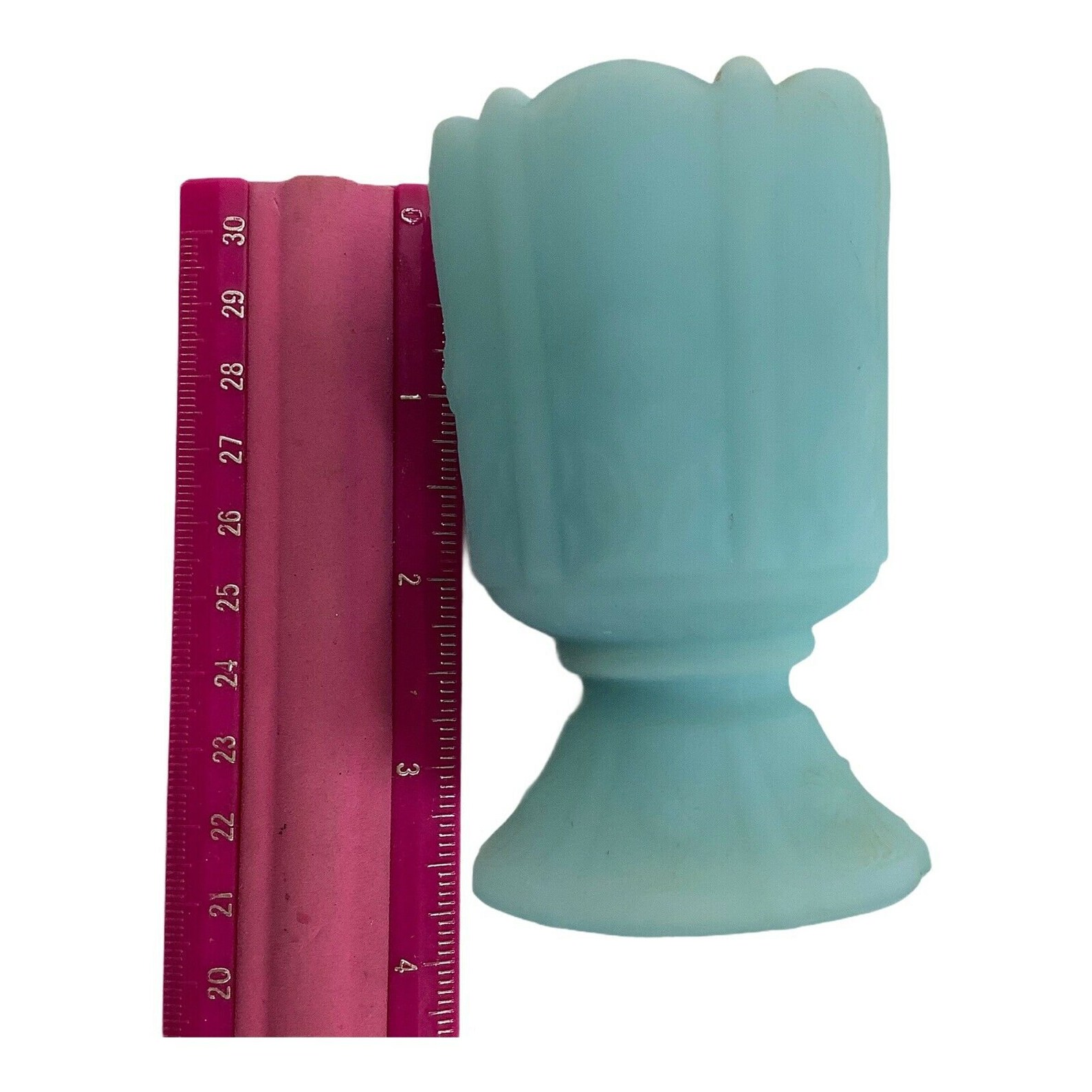 Vintage Fenton Custard Glass Paneled Daisey Toothpick Holder Etsy