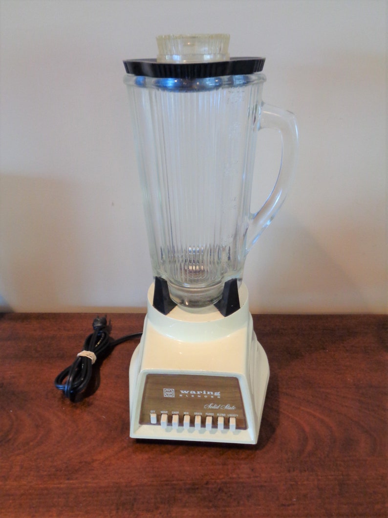 Vintage Waring Blender Model 1186 Solid State Cream Works USA Etsy