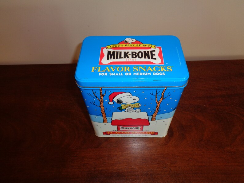 2 Vintage Dog Bone Tins Snoopy Milk Bone Snacks and Disney Etsy