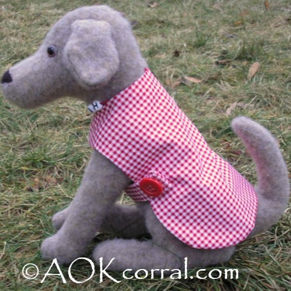 Stuffed Dog Doll w/Coat PDF Pattern