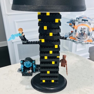 Guardians of the Galaxy Lamp made with Lego Bricks
