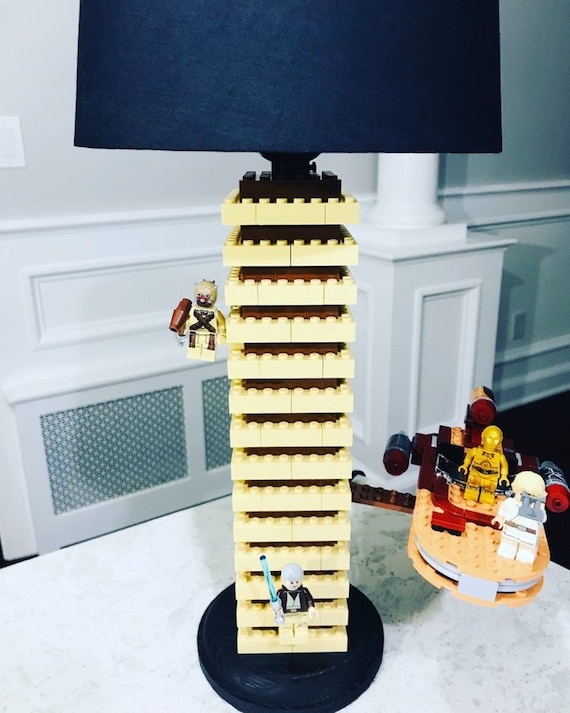 Star Wars Luke S Landspeeder Lamp Made Of Lego Bricks Etsy