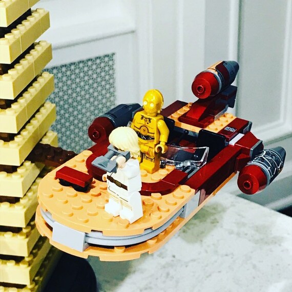 Star Wars® Luke's Landspeeder Lamp Made of LEGO® Bricks - Etsy