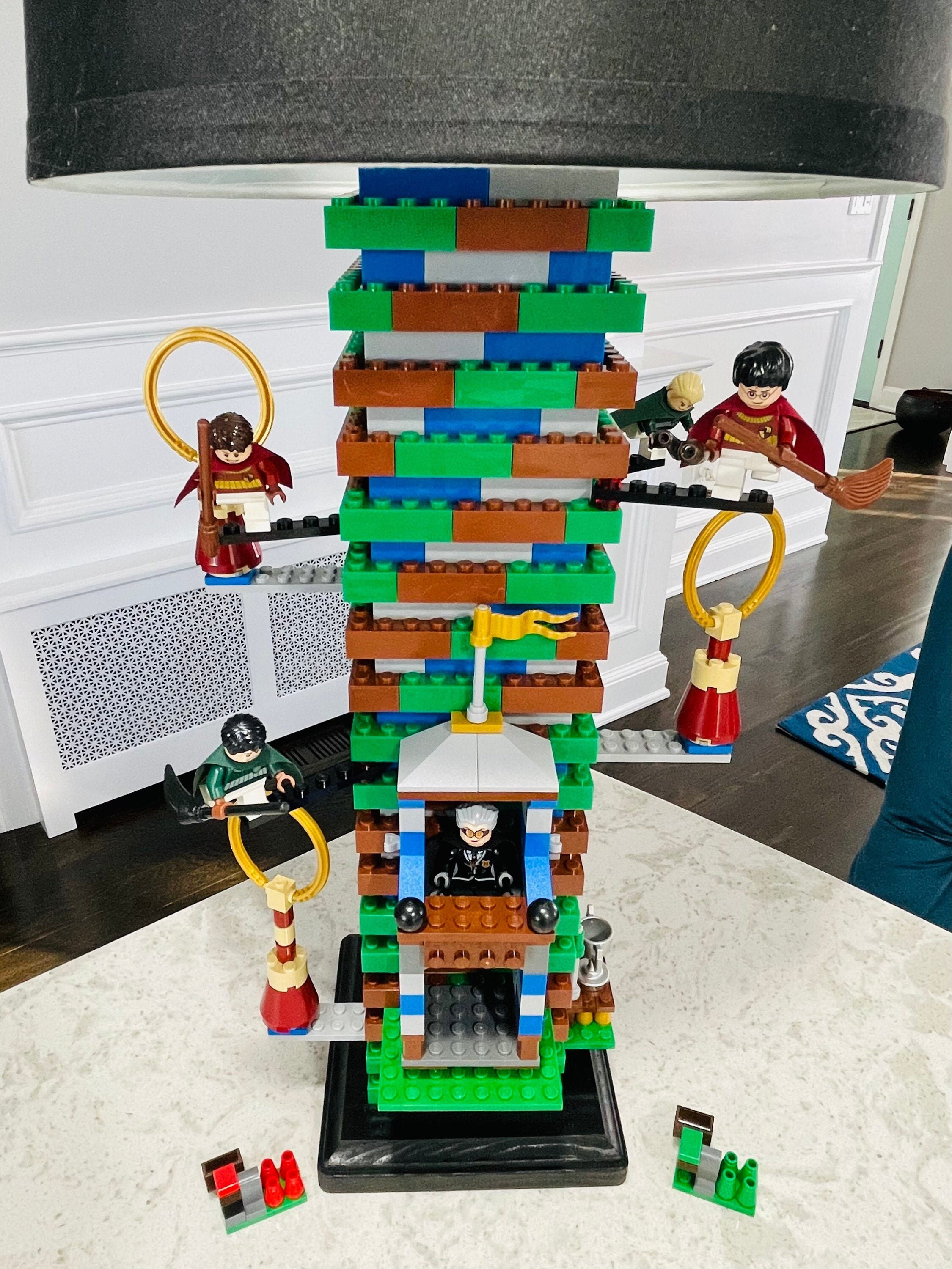 XL Harry Quidditch Lamp made of LEGO Bricks