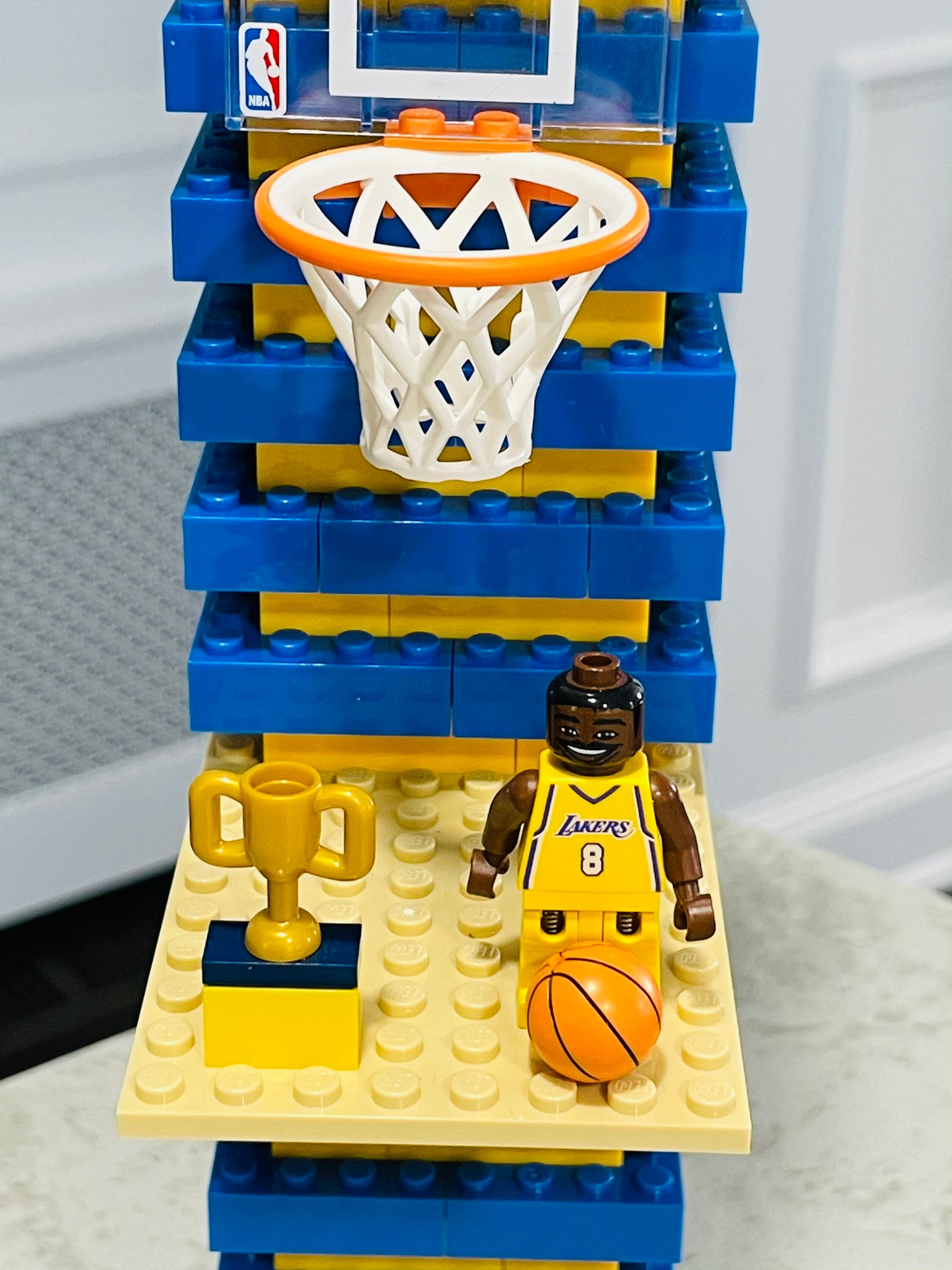 NBA Kobe Bryant LA Lakers Lamp Made With Lego Bricks Etsy UK