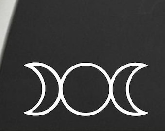 Triple Moon vinyl decal
