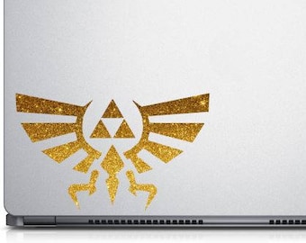 Triforce Decal - Hyrule Decal - Wingcrest Logo - Triforce Vinyl Decal - Great gamer gift - Yeti Decal - Laptop Decal - Car Decal