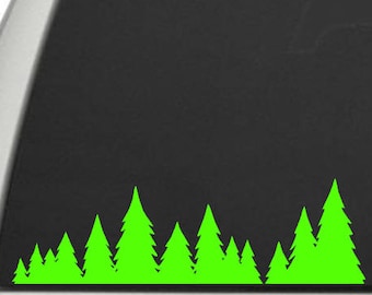 Calcomanía de vinilo con árboles: amante de la naturaleza, silvicultor, silvicultura, bosque, naturaleza, aire libre, calcomanía para ventana de automóvil o calcomanía para computadora portátil