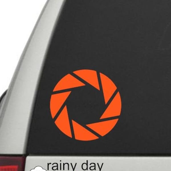 Aperture Science Logo Circle, Aperture Logo, Aperture Circle, Portal Decal, Portal Sticker, Aperture Game Decal