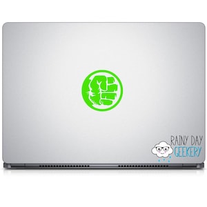 Hulk Smash circle - vinyl window decal - exterior window sticker - pick your size