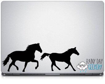 Horse Silhouette Vinyl Decals - Set of 2 Horse Decals - Choose your Size and Color, Horse vinyl decal, Horse decals, horse person decals