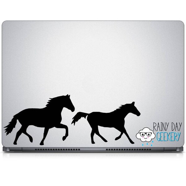 Horse Silhouette Vinyl Decals - Set of 2 Horse Decals - Choose your Size and Color, Horse vinyl decal, Horse decals, horse person decals