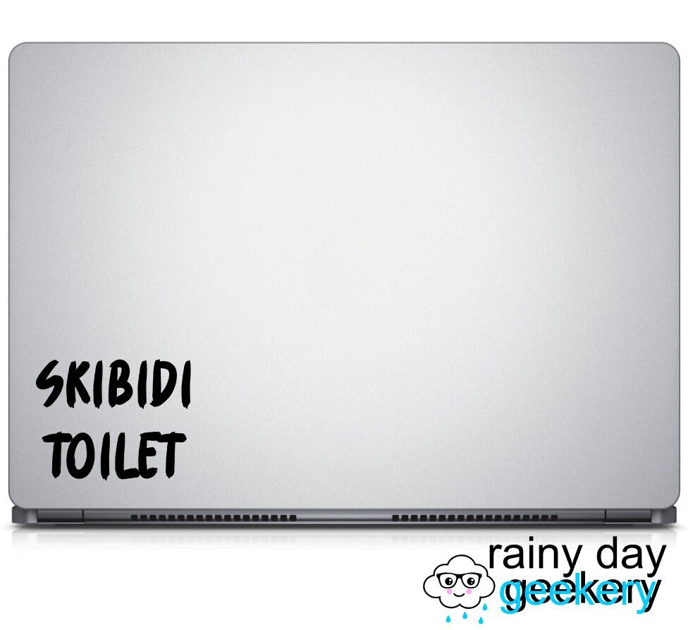 Skibidi toilet decal - skibidi vinyl decal, laptop decal, water bottle decal