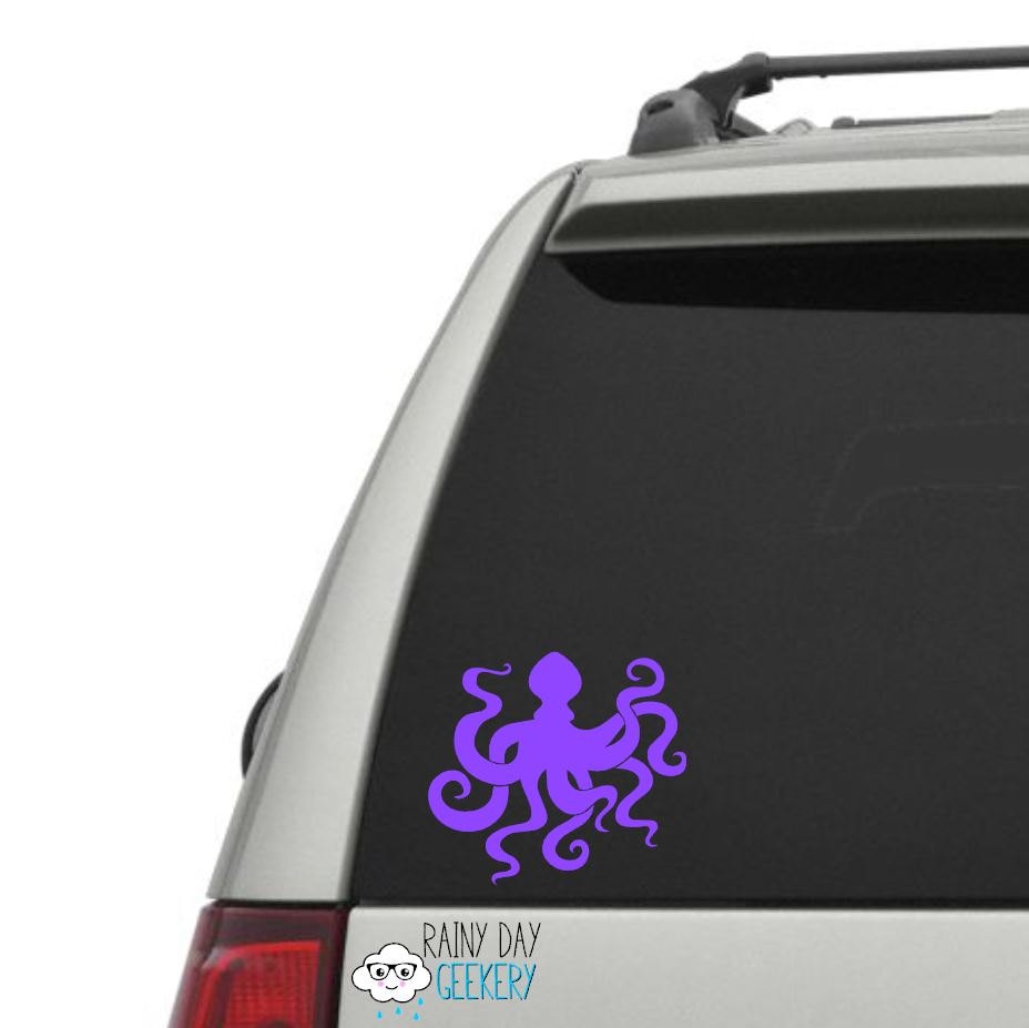 Octopus Vinyl Decal - Nautical Steampunk Decor, Car Window, Laptop - Etsy