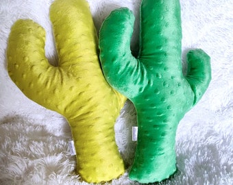 Lime Green Cactus Pillow - cacti pillow, cactus pillows, accent pillow, throw pillow, unique cactus decor, cacti decor