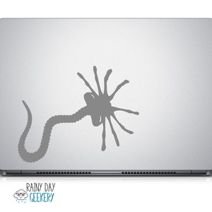 Facehugger Decal, Face Hugger Decal, Face Huggers, Aliens Decal, Alien Decal, Alien Facehugger, Movie Decals, Facehugger Gift, Vinyl Decal image 1